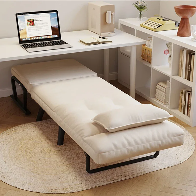 %a Lits pliants nordiques pour la maison et chambre، canapé paresseux inclinable pour la sieste au Bureau،