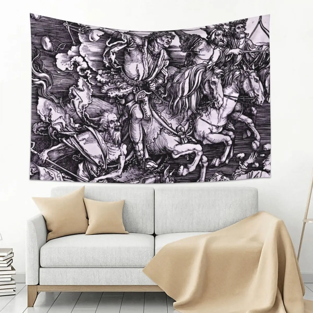 

Albrecht Dürer Four Horsemen of the Apocalypse Tapestry Decoration Pictures Room Wall Carpet Wall Tapestry