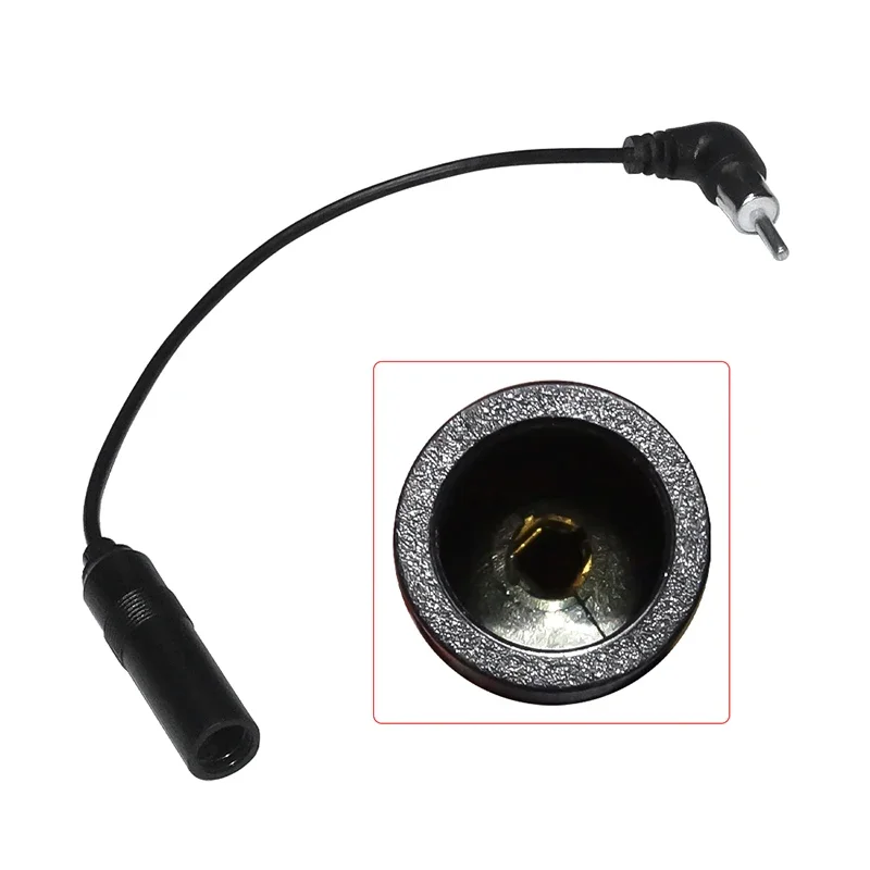 Car Stereo Audio Radio Antenna Adapter Vehicle FM Radio Aerial Extension Car General Elbow Antenna Male To Female Plug Cable