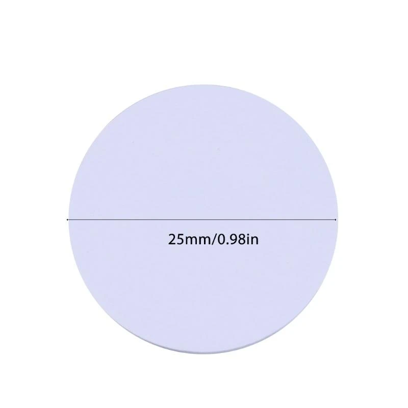 بطاقات فارغة مستديرة PVC رقائق Ntag Tag 215 قطر 25 مللي متر (0.98in) 10 قطعة/الحزمة #6