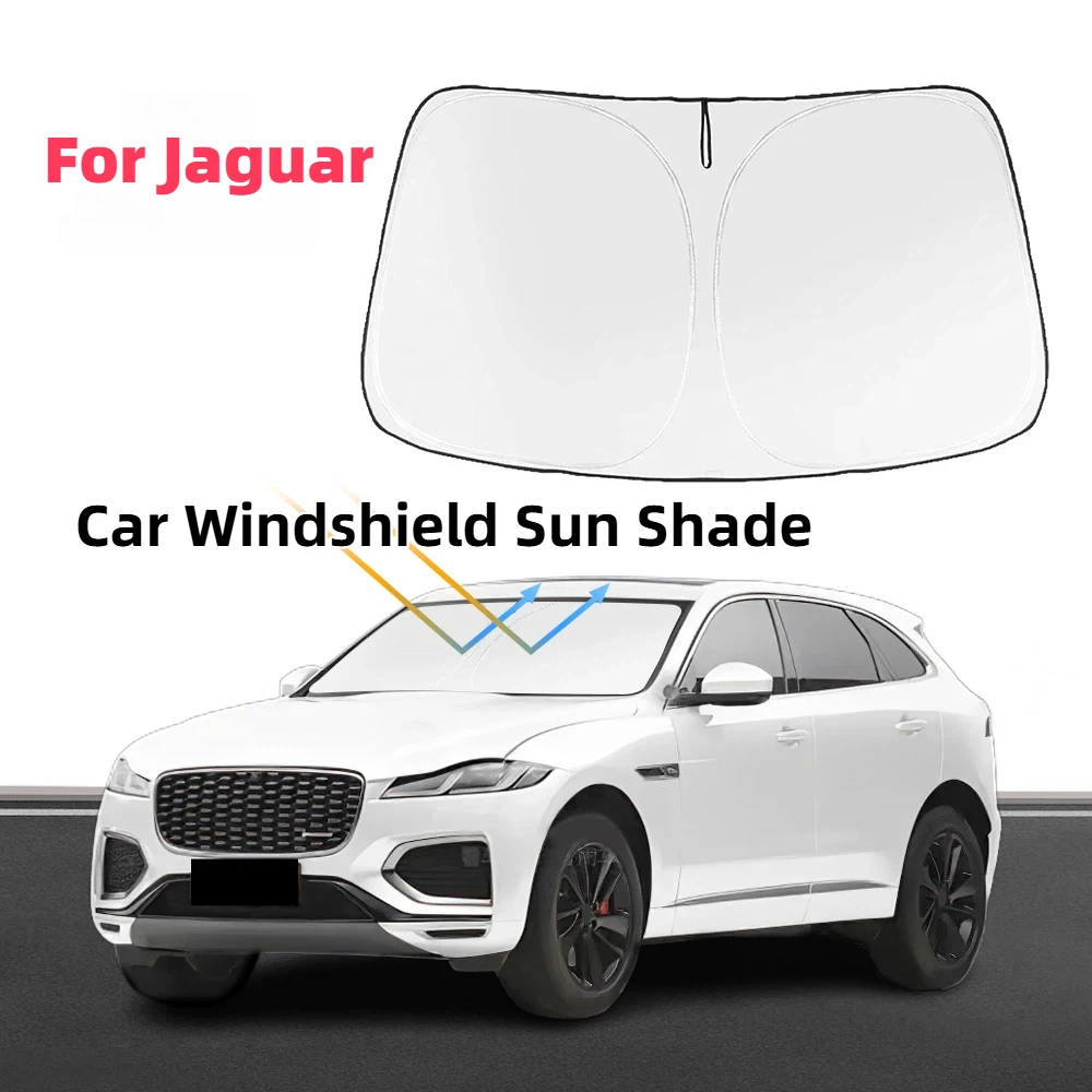 

Car Windshield Sun Shade Covers Visors Auto Front Window Sunscreen Parasol Coche For Jaguar F-Pace 2016-2024 F Pace Sunshade