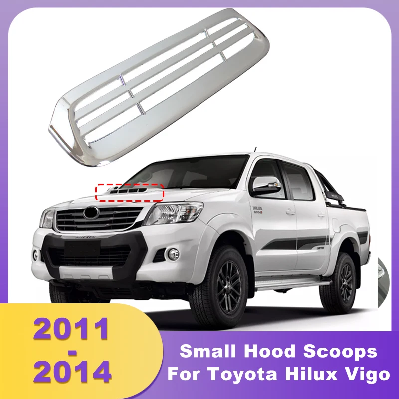

Chrome Small Hood Scoops Outlet Cover For Toyota Hilux Vigo 2011 2012 2013 2014