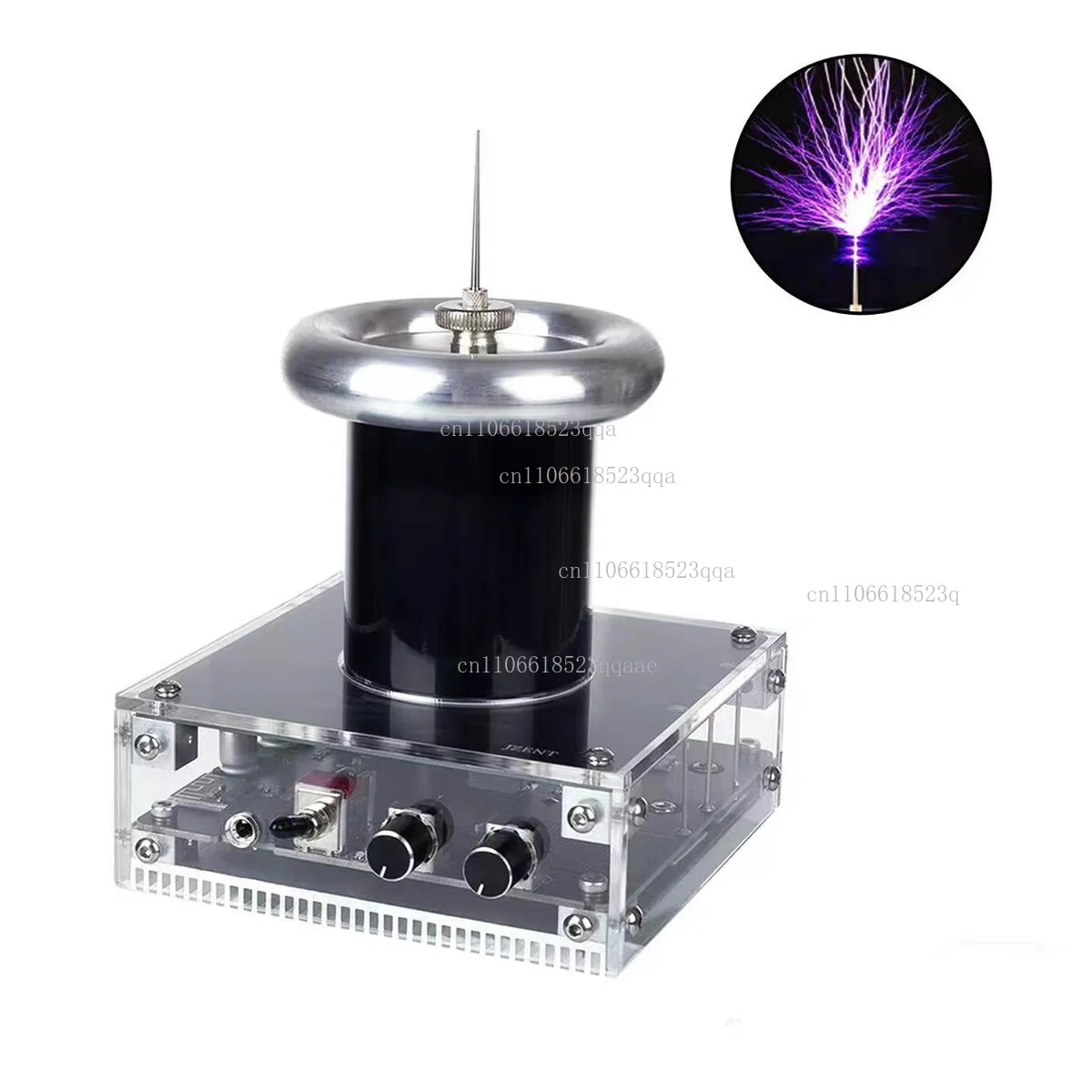 Electric coil induction arc music can be touched in the palm DIY lightning experimental science and education props
