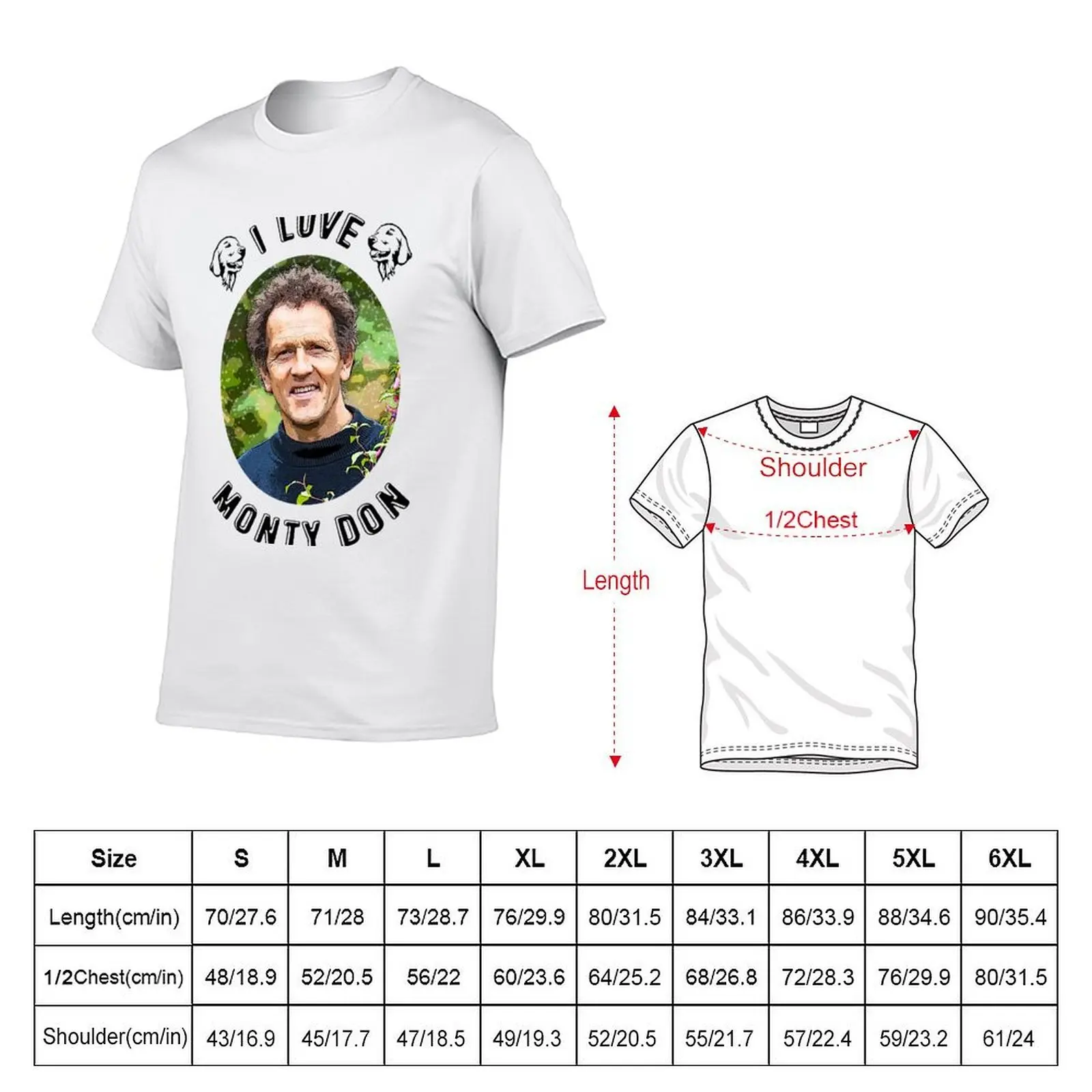 I Love Monty Don T-Shirt man t shirts for men black cotton t-shirt plain for man package T-Shirt