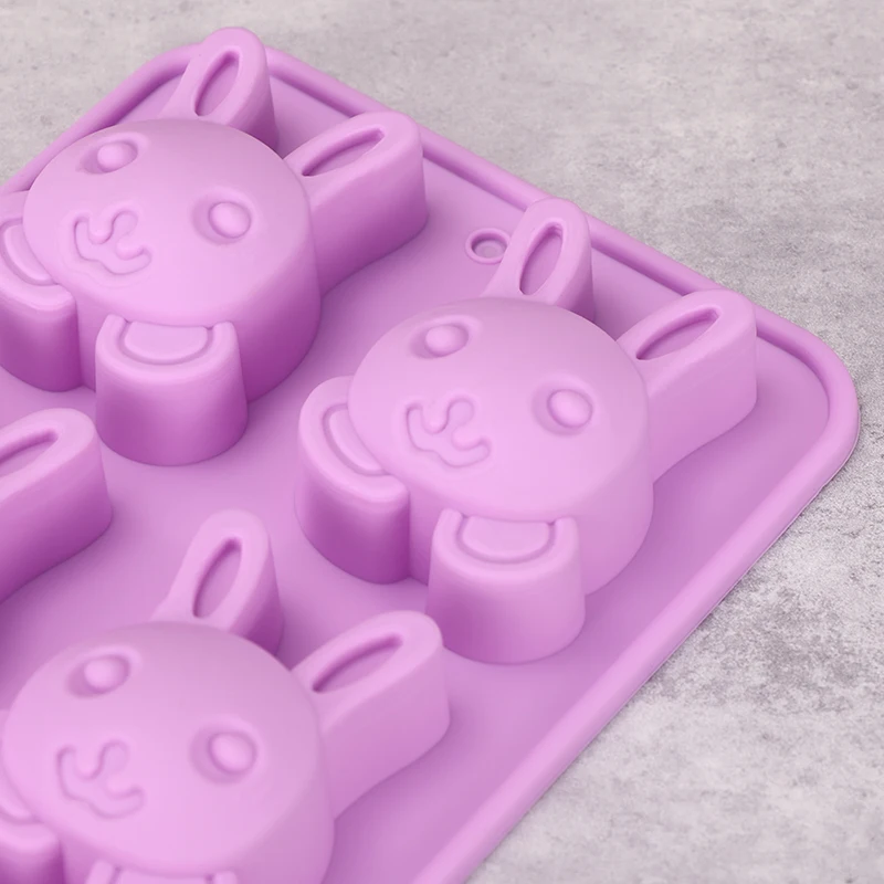 Easter Mold Silicone Mold Rabbit Bunny Cake Mould Chocolate Dessert Baking Mold 3D Cake Decorating Mold DIY Home Kitchen Tools