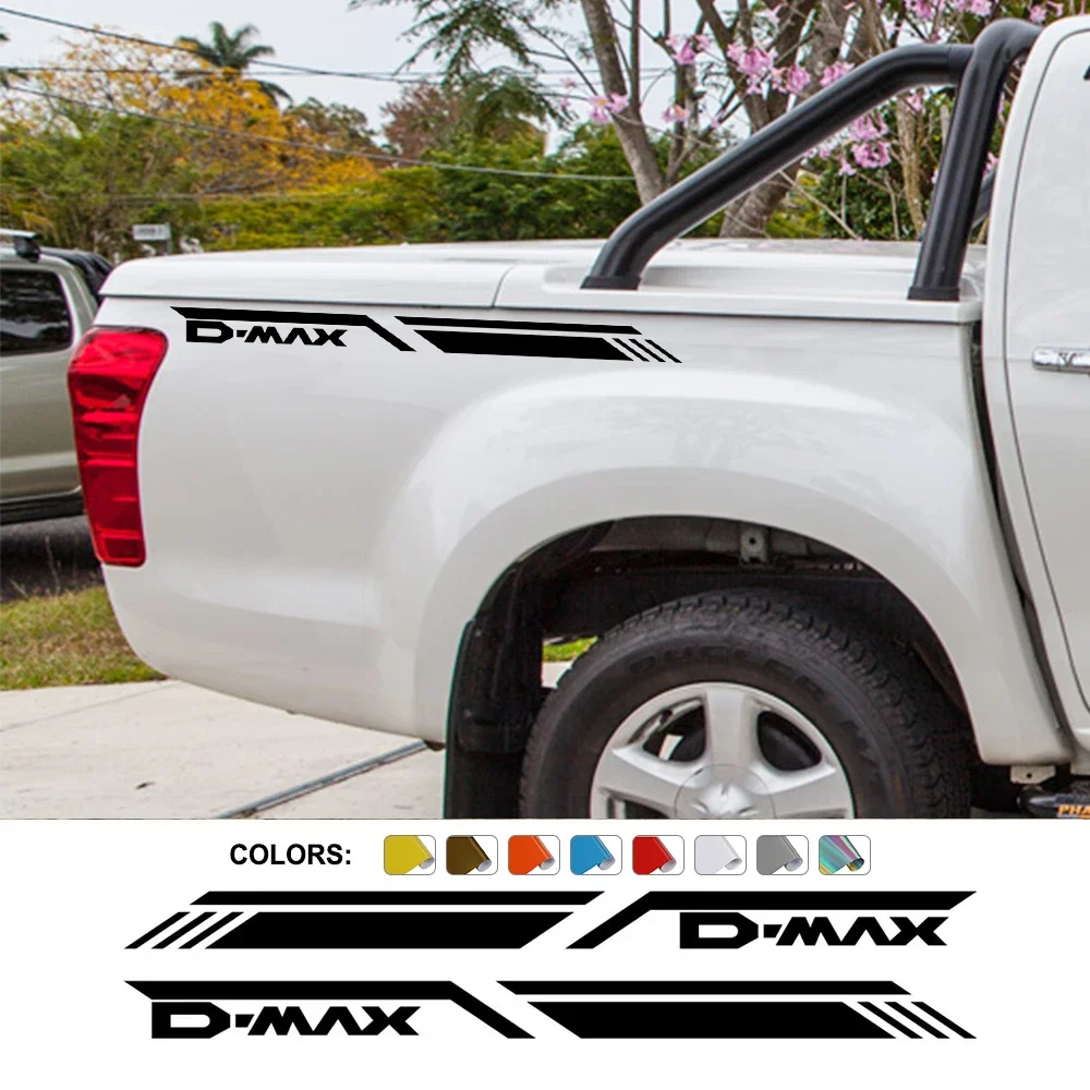 Pickup Rear Trunk Side Sticker For Isuzu Dmax D Max Car Stickers Truck Graphics Vinyl Film Decor Covers Auto Tuning Accessories