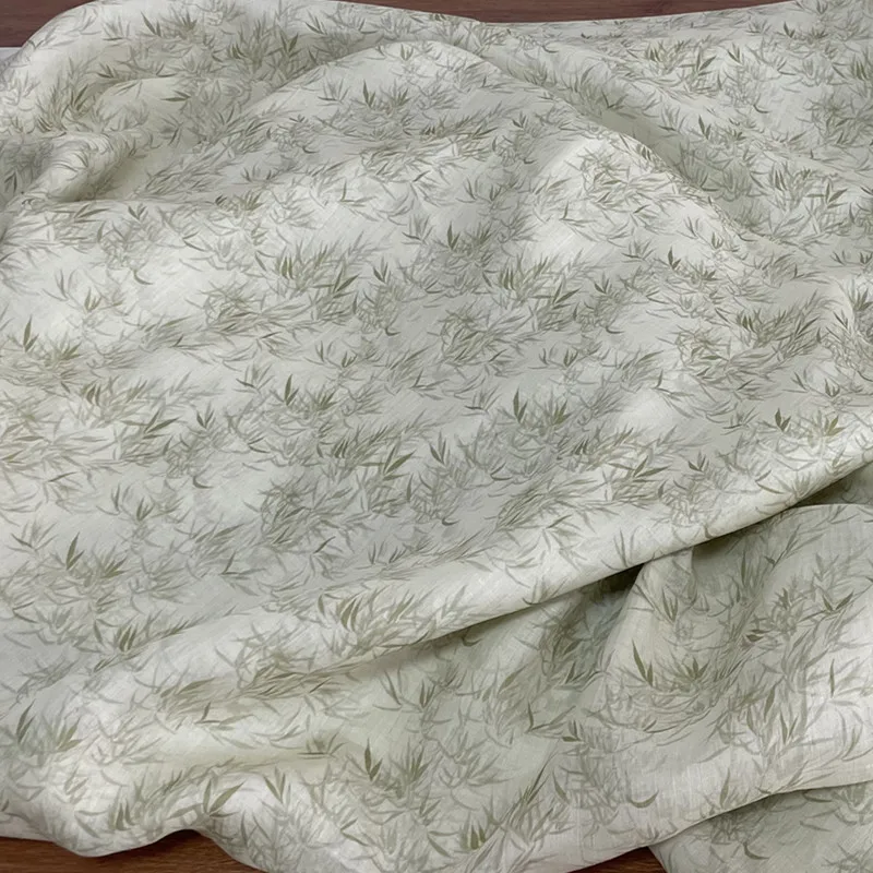 Robe en tissu de lin pour le printemps et l'été, robe Hanfu, Ramie, Cheongsam, bambou, haut compte