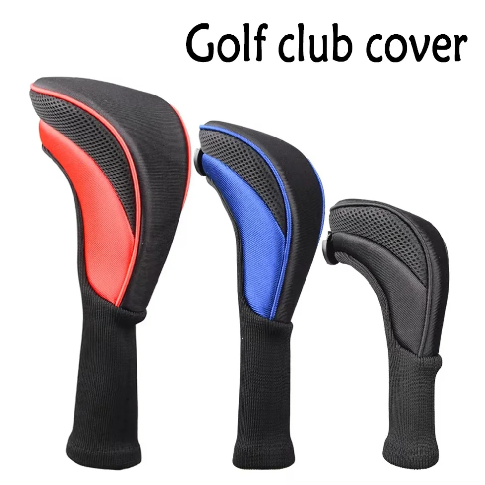 3Pcs/Set of Long-necked Golf Club Head Covers Numbered Wooden Club Head Covers Durable Golf Club Protectors and Golf Accessories