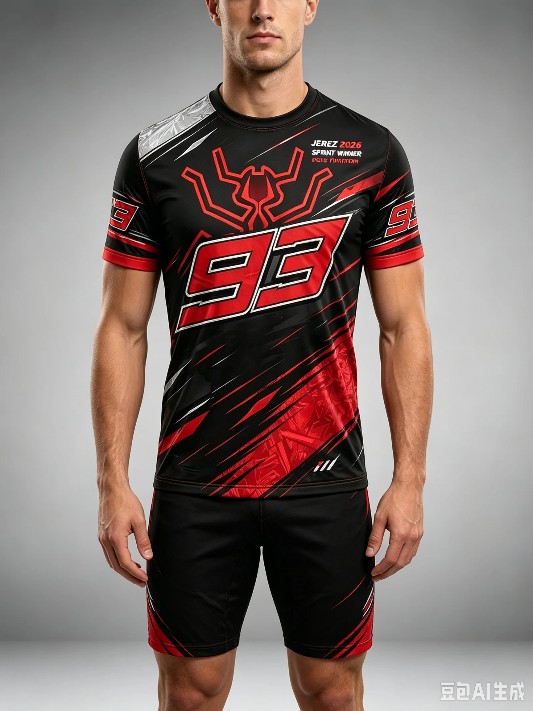 Motorcycle Team 93 Racing Number Short Sleeve T Shirt Family Matching Outfits Breathable Quick Dry Motocross Sports Casual Top