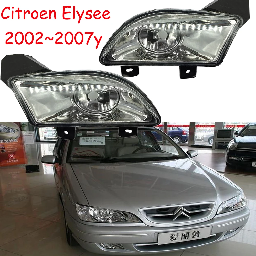 1pcs car accessories bupmer head light for Citroen Elysee fog lamp headlight 2002~2007y for Citroen Elysee headlamp