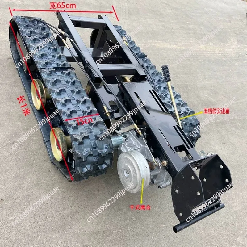 Agricultural crawler walking chassis all-terrain climbing king, small crawler creeper carrier