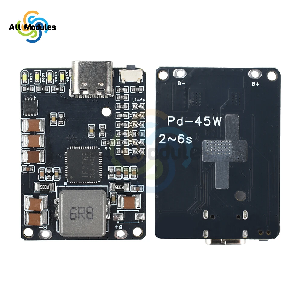 IP2369 2S~6S 45W Li-ion Battery Charger/Discharger Module Type C  3S 4S 5S for Mobile Power/Drone Charge Protection Module