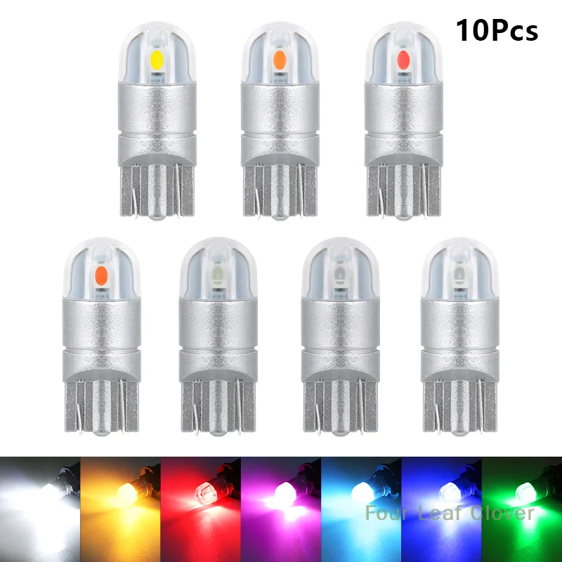 

10 шт. T10 2SMD 3030 W5W 194 168 светодиодный светильник для чтения номерного знака, боковой фонарь DRL Янтарный универсальный автомобильный светильник, аксессуары