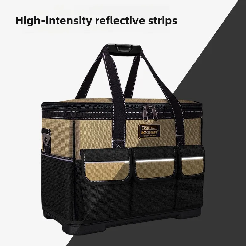 Multifunctional portable toolkit for electricians Strong and durable woodworking bag Installer portable canvas storage bag