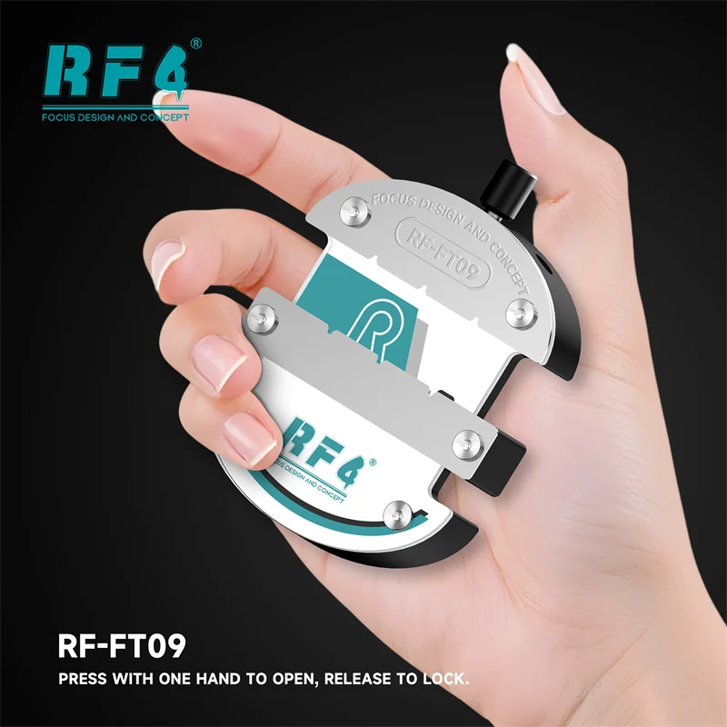 RF4 RF-FT09 Trackless Planar Structure Degumming Repair Fixture for Mobile Phone Motherboard BGA CPU IC Chip Clamping Tool