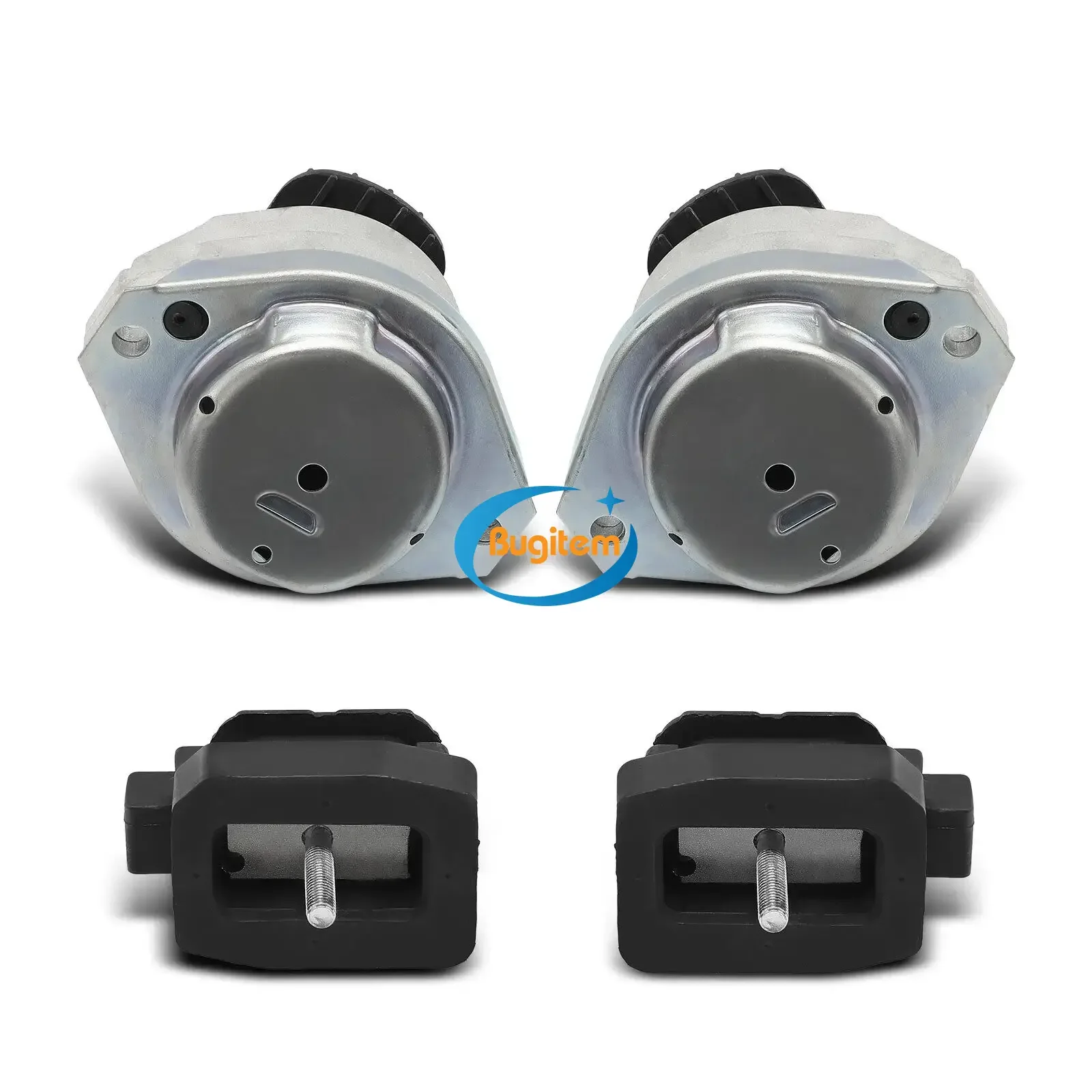 4PCS Engine Motor Mount and Transmission Mount Kit Compatible with BMW 525i 528i 530i 545i 645Ci 650i 2.5L 3.0L 4.4L 4.8L