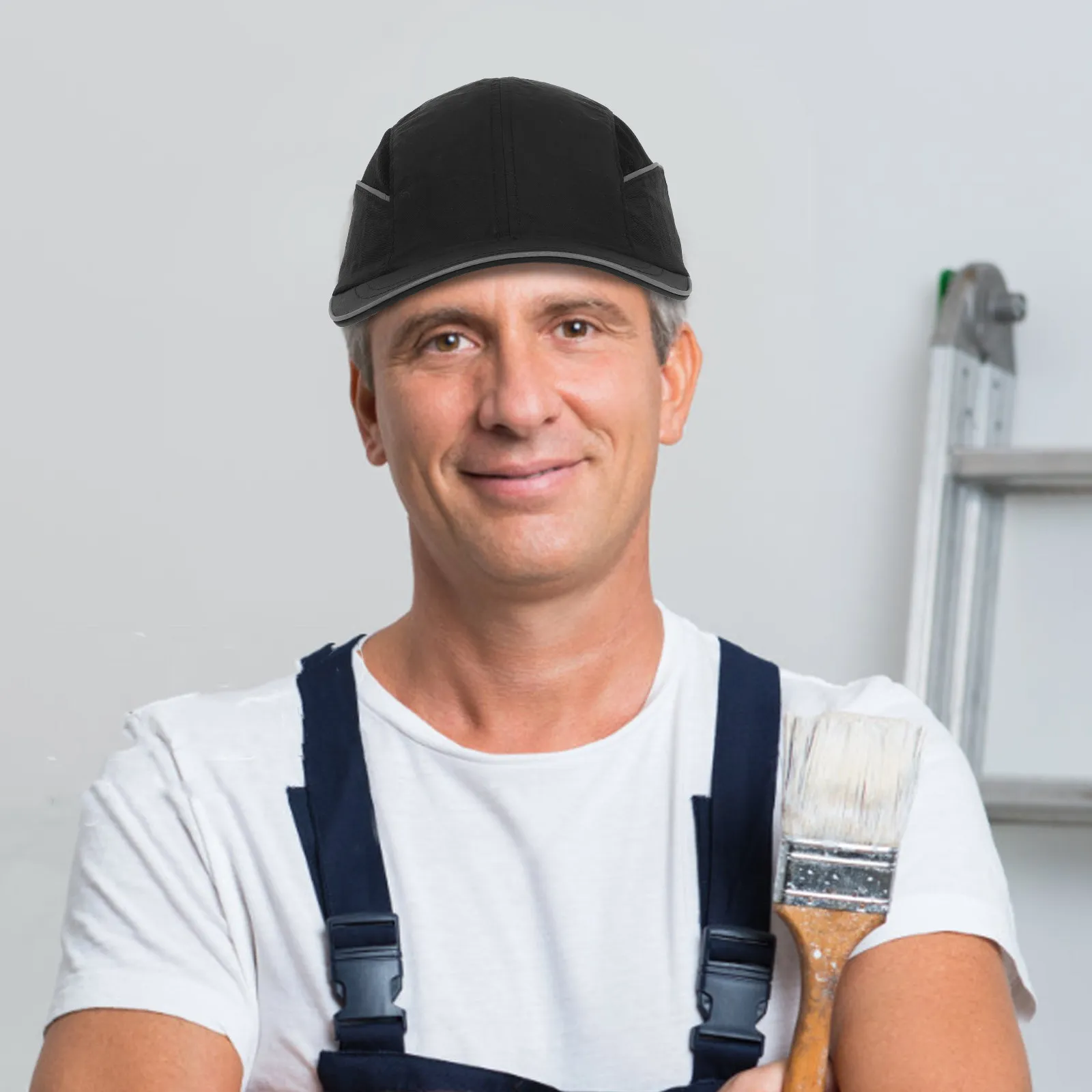 Anti Static Flame Resistant Bump Cap Safety Hat Breathable Impact Protection Extended Brim for Hazardous Work