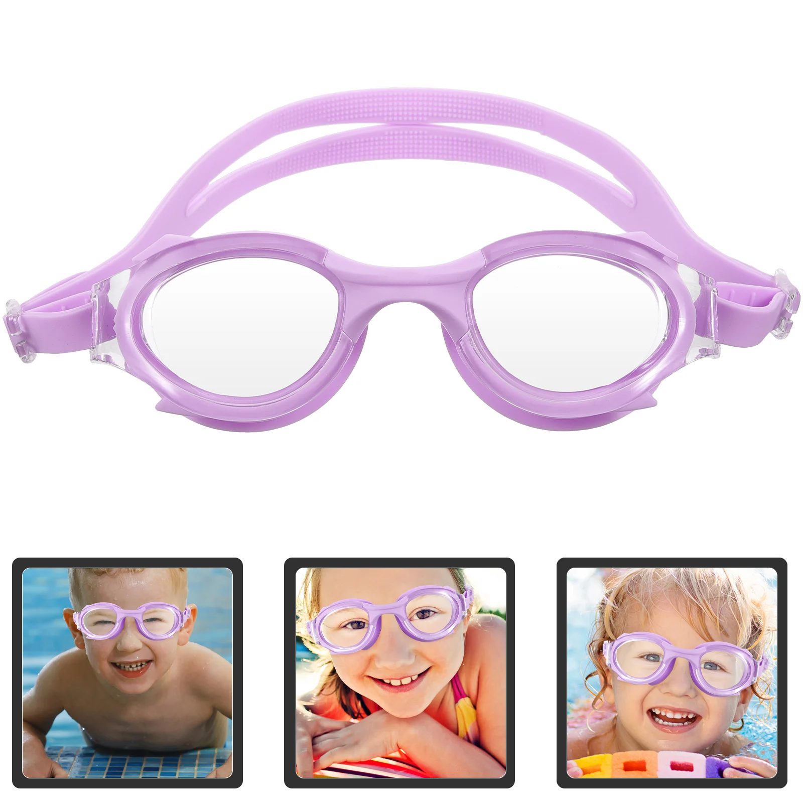 Kids Sunglasses Children's Swimming Goggles Swimwear Silica Gel Cartoon Toddler