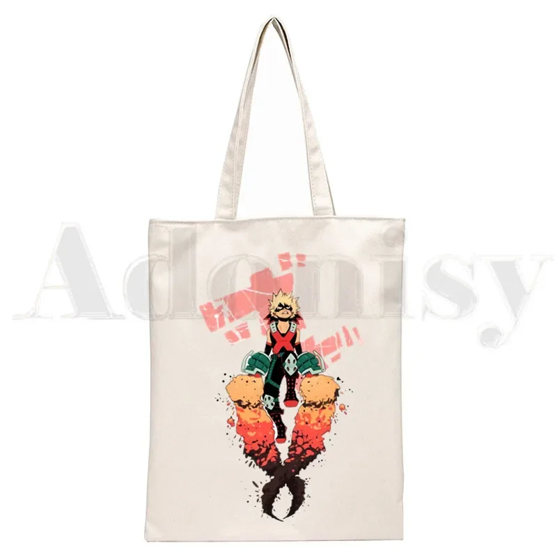 Anime My Boku no Hero Academia Katsuki Bakugou Handbags Shoulder Bags Casual Shopping Girls Handbag Women Elegant Canvas Bag