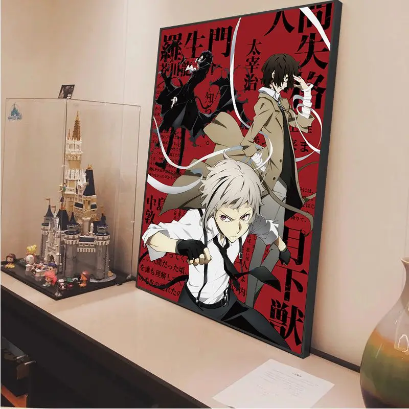 Japanese Anime Bungo Stray Dogs Movie Sticky Posters HD Quality Wall Art Retro Posters for Home Aesthetic Art Wall Painting