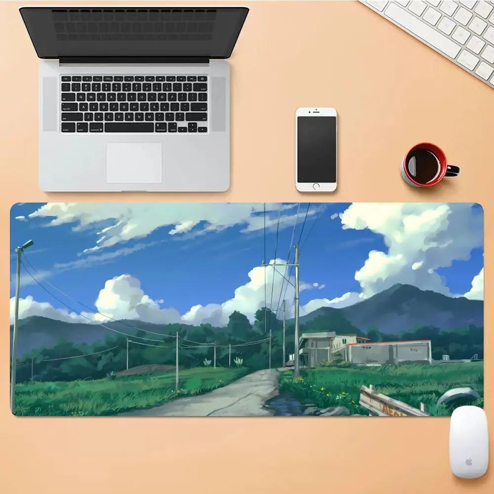 

Country Rood Mouse Pad Desk Mouse Pad Cute HD Desk Pad Extended Gaming Keyboard Mats Large XXL Gamer Mousepad 90x40