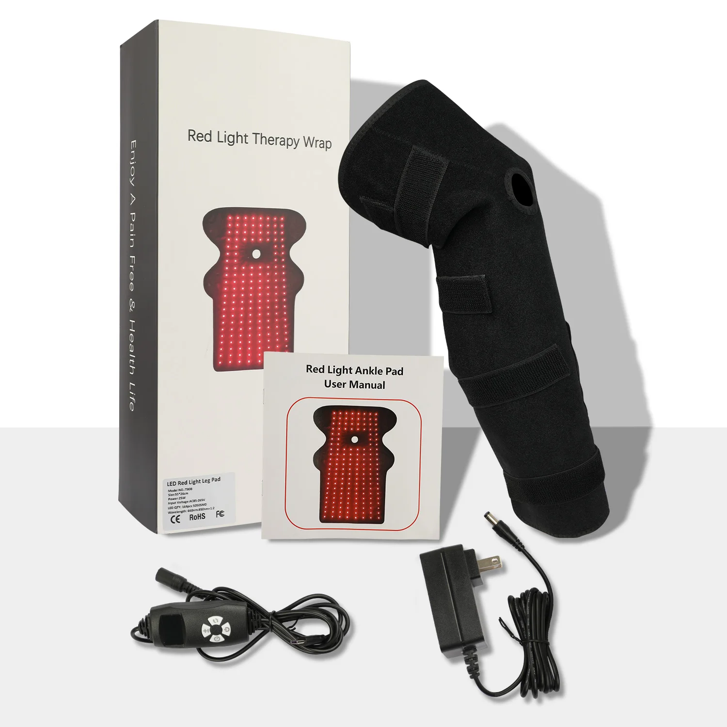 

2025 New Design T80 25w 53x35cm Flexible 660nm 850nm Red Light Therapy Foot Ankle Pain Relief Wrap