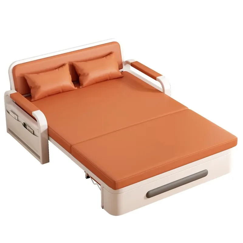 Sofá cama individual pequeño plegable con almacenamiento Sofá cama esquinero para salón