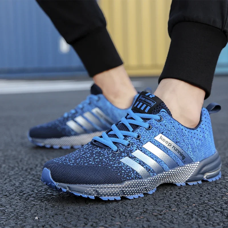 Men Sneakers Fashion Breathable Mesh Comfortable Black Sports Shoes Anti-Slip Outdoor Casual Running Mens Shoe Zapatillas Hombre image 3