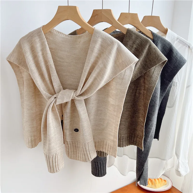 

Solid Detachable Collars Shawls Scarves for Women Vest Shirt Dress Shoulders Back Protection Warm Shawl Scarf Wraps Decoration