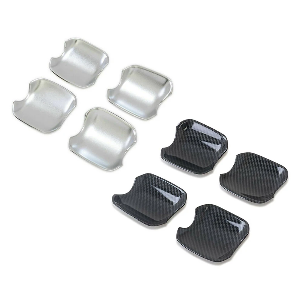 4Pcs Car Door Handle Bowl Cover Trims Outer Cover Protector Decoration For Subaru Forester SK 2019 2020 2021 2022