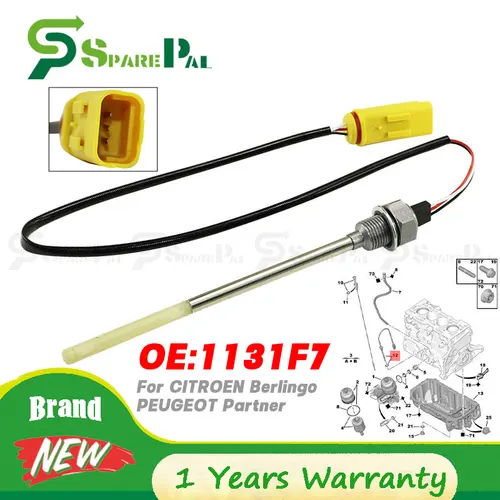 Sensor de nivel de aceite de motor 1131F7 de 3 pines para CITROEN Berlingo Xsara Hatchback Estate C2 C3 C4 I Hatchback PEUGEOT Partner 1996-2017