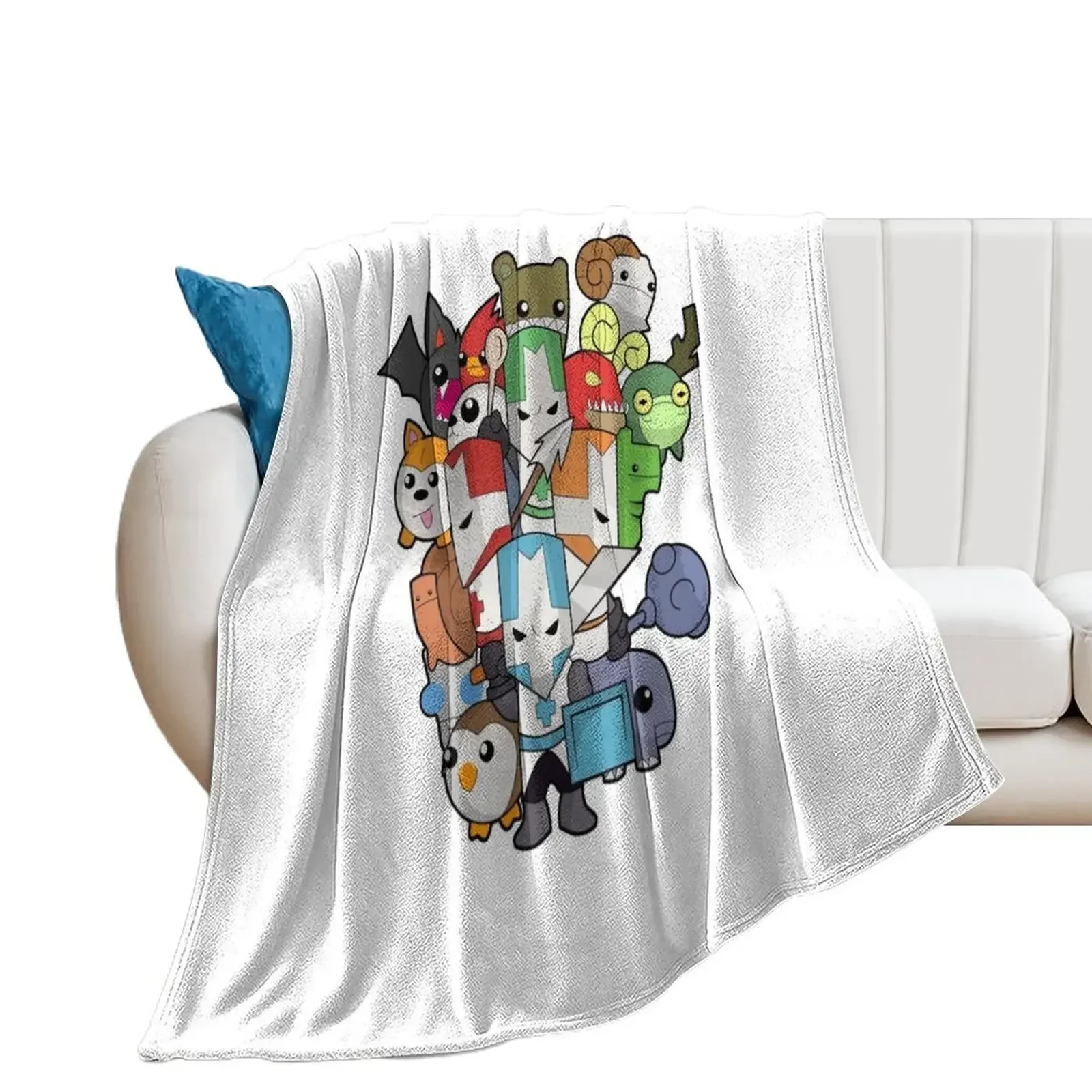 

Castle Crasher all knight Throw Blanket christmas decoration christmas gifts Blankets