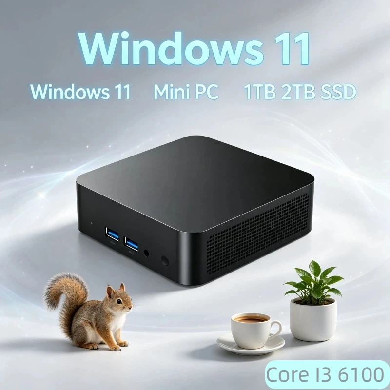 

Timeless Core I3 6100 Windows 11 Pro Mini PC Office Gaming PC 32GB RAM 1TB/2TB SSD 4K HD WiFi6 BT5.2 3 Years Warranty