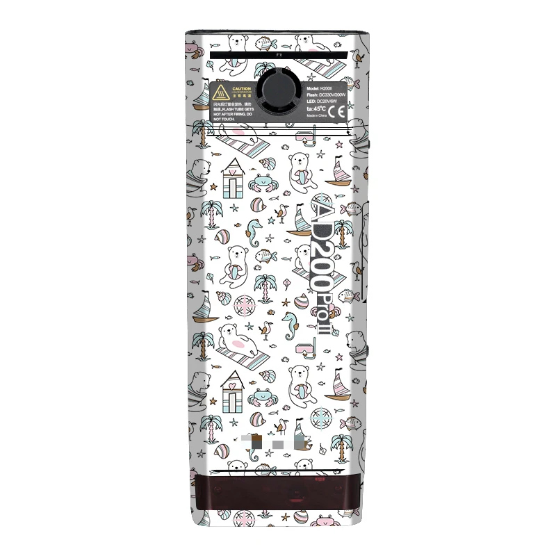 For GODOX AD200Pro II Pocket Flash Camera Sticker Protective Skin Decal Vinyl Wrap Film Anti-Scratch Protector Coat AD200Pro2