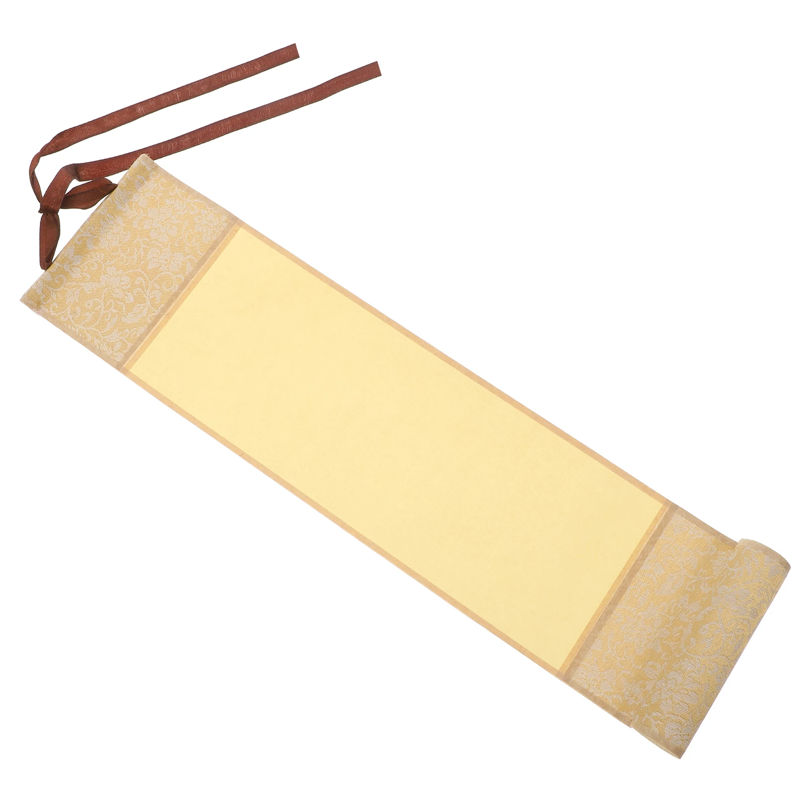 

1pcs Retro Hanging Painting Semi Cooked Xuan Paper Blank Calligraphy Scroll Vintage Decor Cloth Wall Japanese Design For