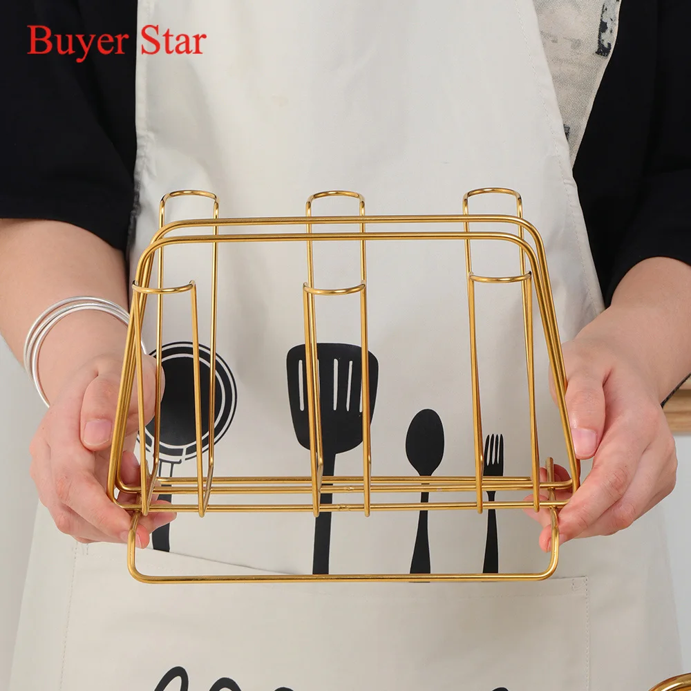 8PCS Coffee Mug Stainless Steel Water cup With Drinking tumbler Mug Rack Metal Food Dessert Plate Kitchen Restaurant Bar utensil