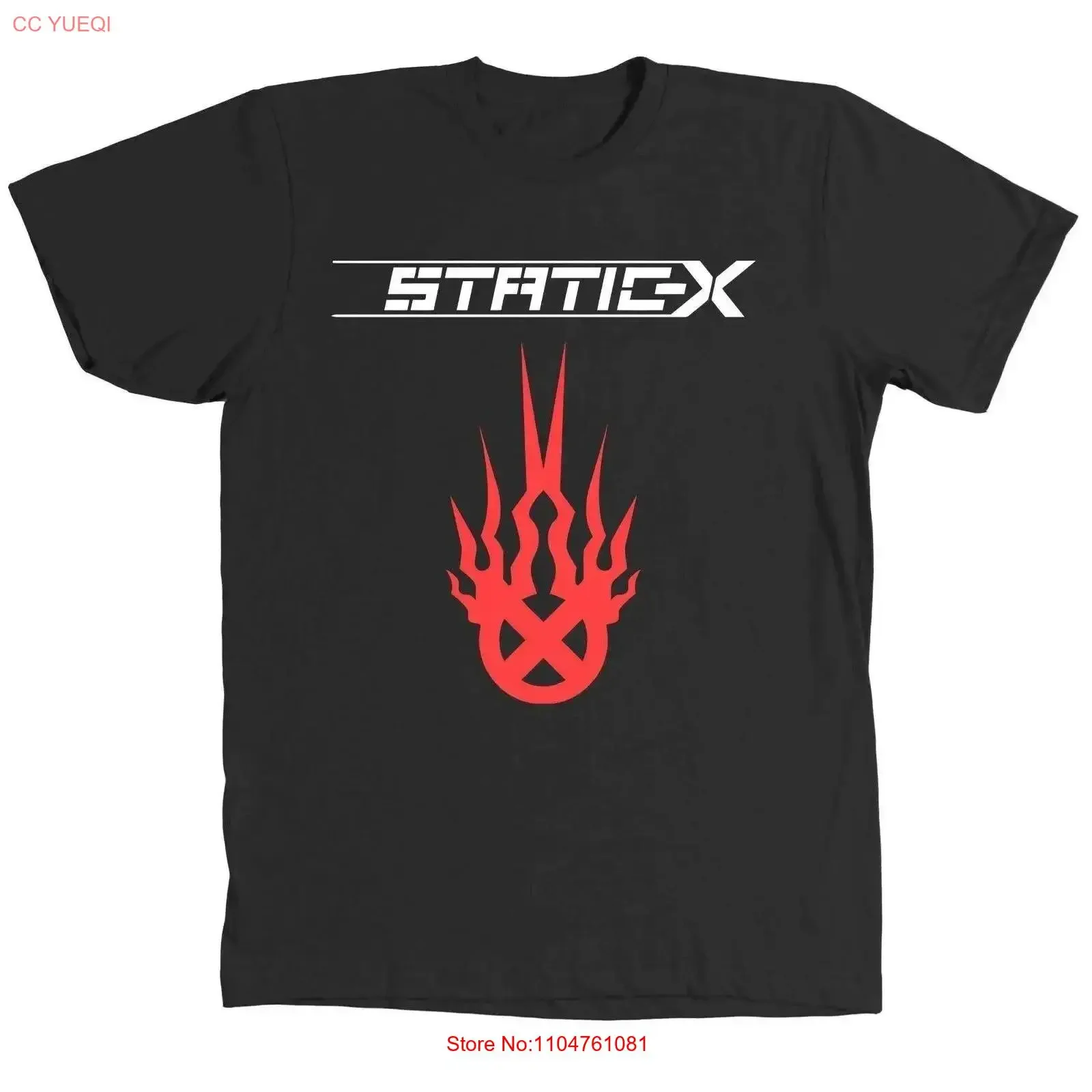 hOT Static X Band Music Lover Heavy Cotton Black All Size T Shirt For Men FN1104 vintage Washed Stylish Slightly Breathable
