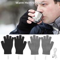 Winter Warm Electric Heating Gloves Thermal USB Heated Gloves Outdoor Sport Electric Skiing Cycling Heating Glove Heated Gloves