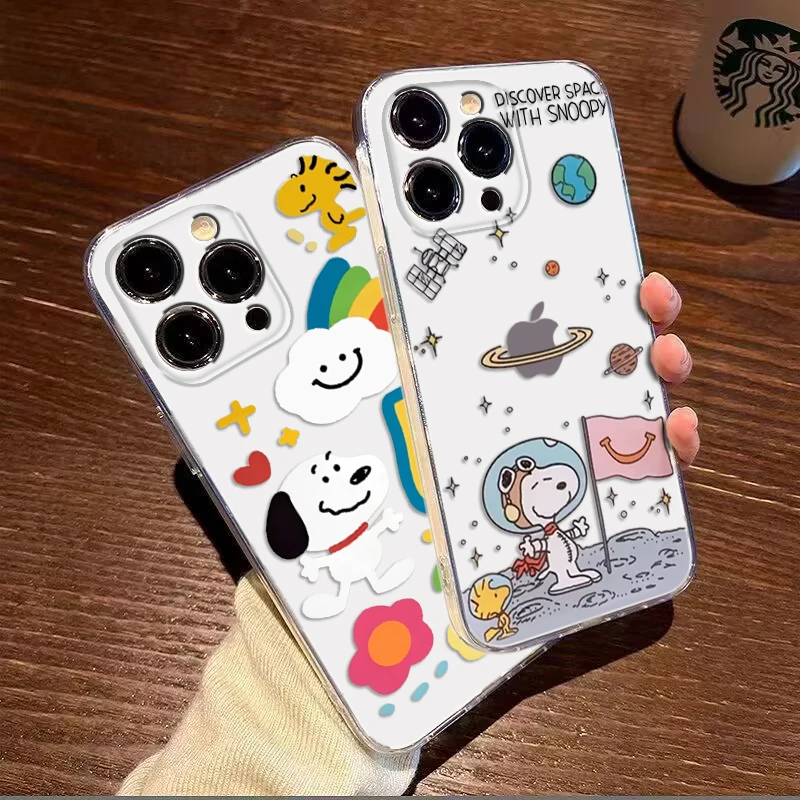 the S-Snoopy Soft Case for Redmi 10 7 7A 8 8A 9 9A 9C 9T S2 10A 10C Note 9S 11 PRO 4G 11S