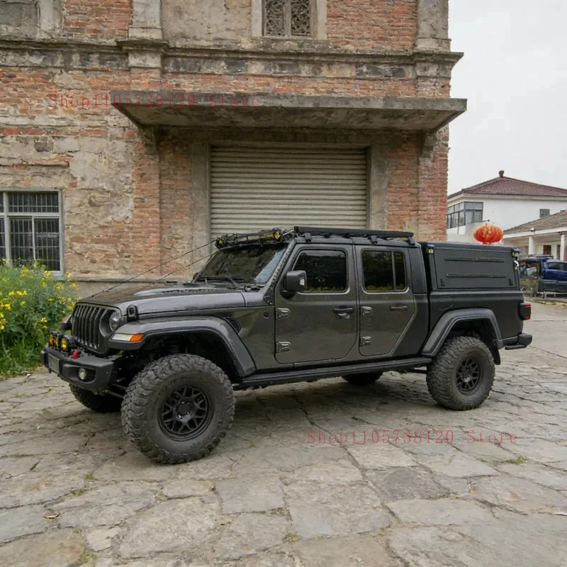 Aluminum Alloy Hard Tonneau Cover NP00With Roll Up & Folding Waterproof Den Sports Style Universal Fit
