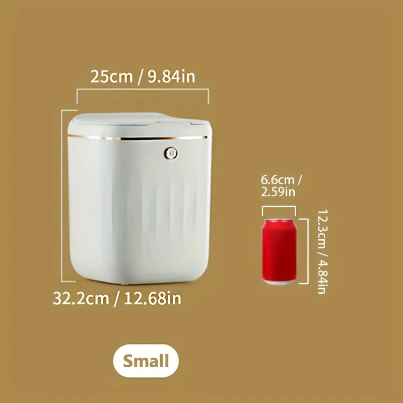 Smart Trash Can Inductive Cover Opening Press Button To Keep It On  Vibration Induction  Induction Switch   Electric Trash Can