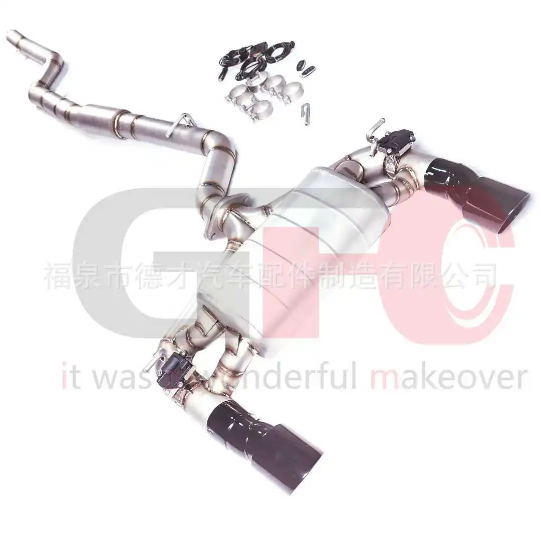 

Suitable for 18 BMW 340i B58 f30 GFC mid-tail exhaust system exhaust sound wave installed in situ
