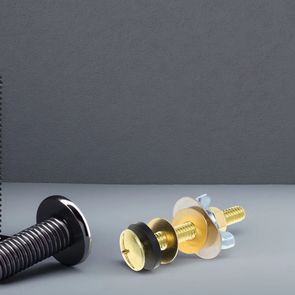 

4 Pcs Toilet Bolt Caps Car Seat Screw Parts inside Tank Kit Replacement Universal Mounting Bolts Screws