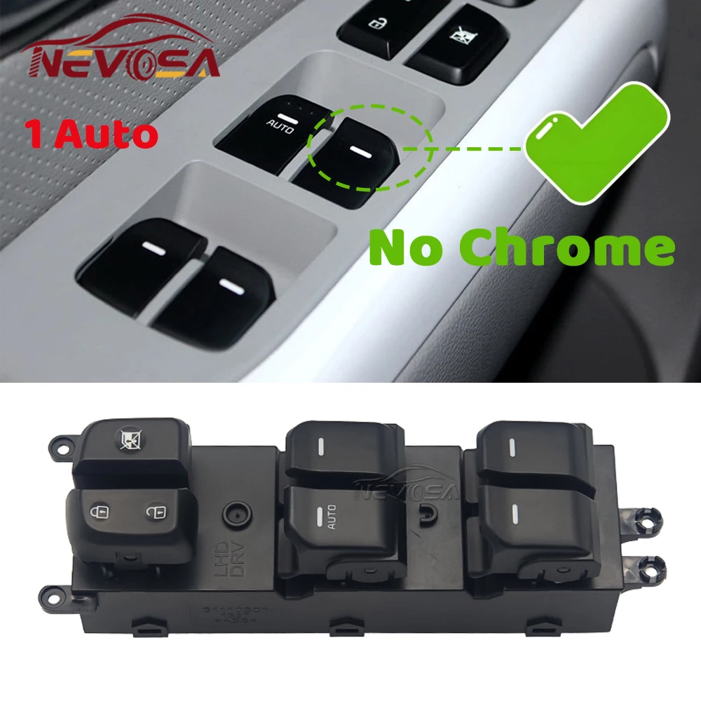 93570B2000CA لكيا سول 2014 2015 2016 2017 2018 2019 نافذة الطاقة التحكم الرئيسية التبديل رافع للزجاج زر اليد اليسرى سائق #5