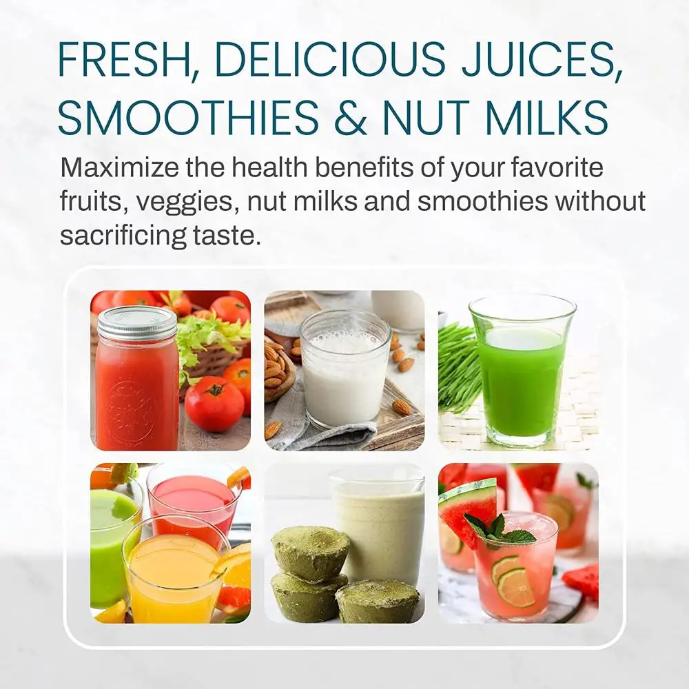 Exprimidor masticador compacto de 150W, Extractor de jugo de prensa en frío de 16oz, separador de pulpa rica en nutrientes, fácil de limpiar, Ideal, espacios pequeños, RVs