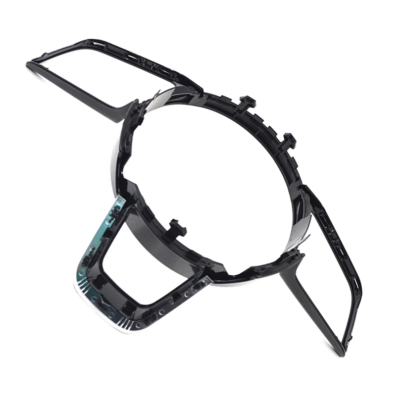 Рамка кнопки рулевого колеса для A4 B9, глянцевая черная рамка кнопки рулевого колеса автомобиля, аксессуары в сборе рулевого колеса