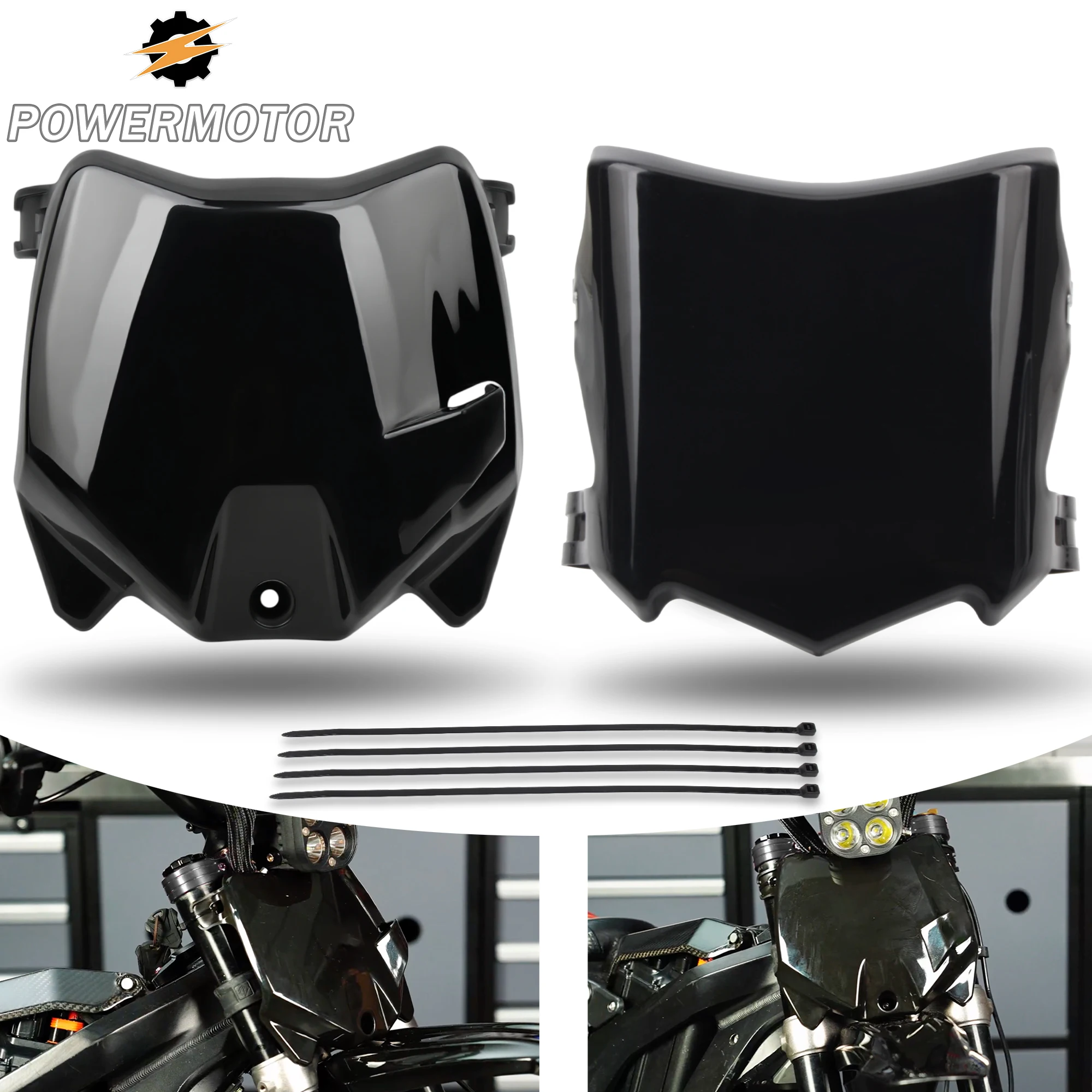 

E-Bike Motorcycle Front Number Plate For Surron S X Stark Varg Talaria Sting Q20 DirtBike Electric Motocross License Accessories