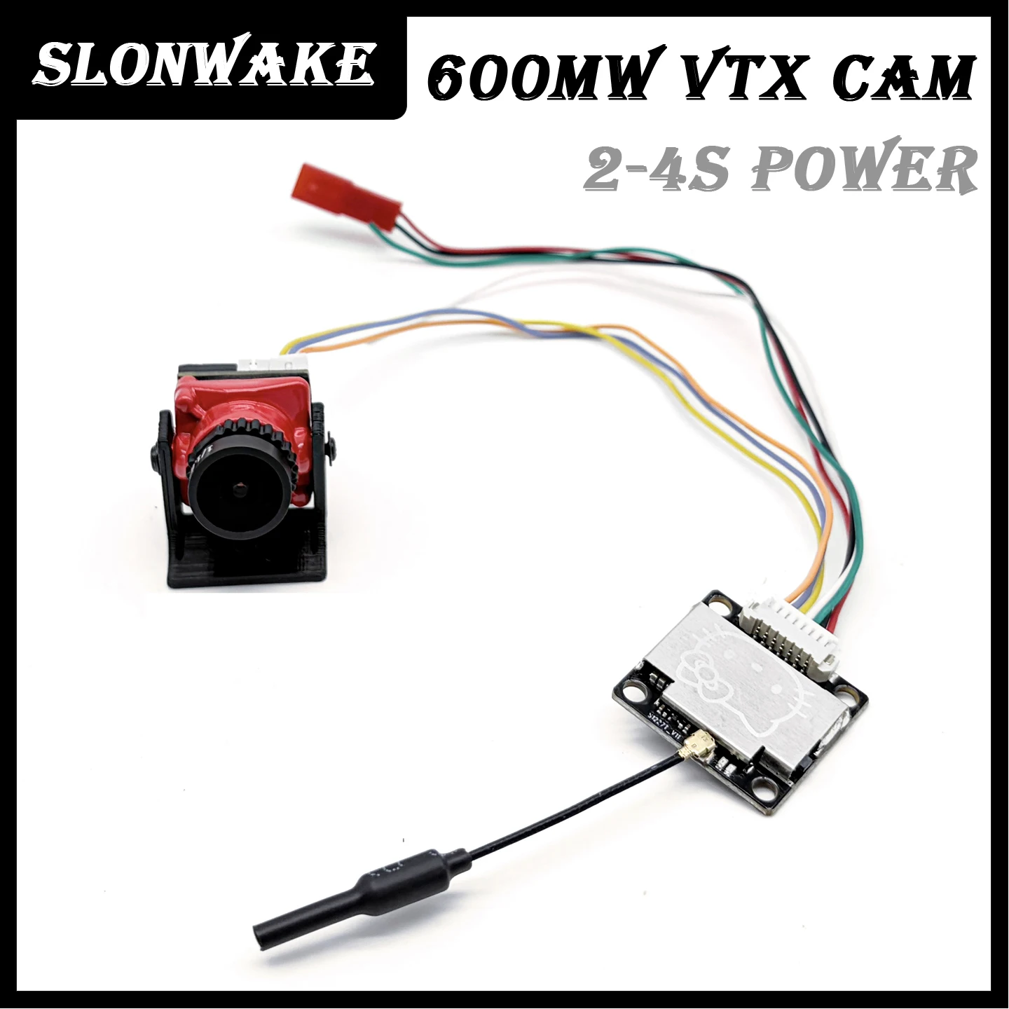 

High quality 48CH 5.8G 600mw adjustable Wireless AV Transmitter & CMOS 1800TVL Camera support 2-4S for FPV Quadcopter Aircraft