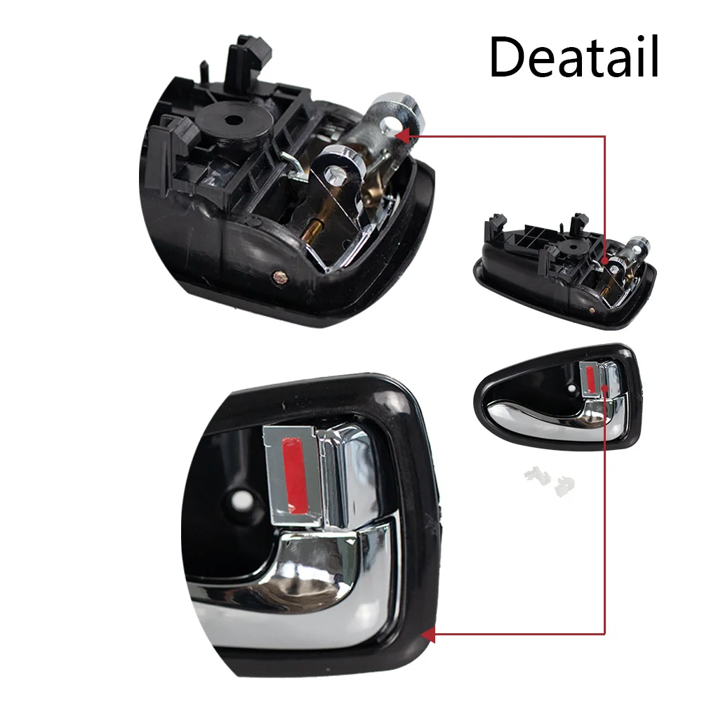 Auto-Innentürgriff, schwarz, Chrom, für Hyundai Accent/Verna 2000 2001 2002 2003 2004 2005 2006, Innentürgriff 8262025000 – Detail 14