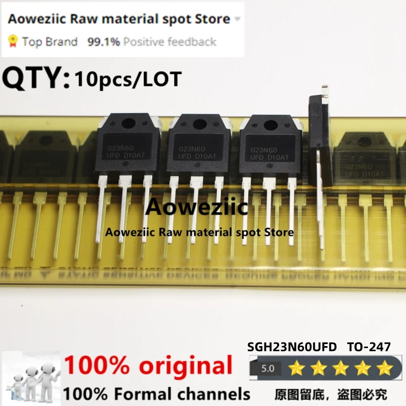 Aoweziic 100% New Imported Original G23N60UFD SGH23N60UFD IGBT TO-247 Tube 23A 600V